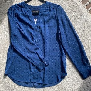 NWT Banana Republic Long sleeve Blouse (XS) Blue